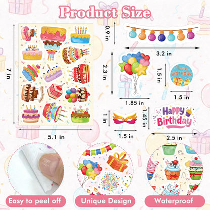 312 Pcs Science Stickers, Chemistry Biology Physics Laboratory Sticker Science Themed Stickers for Craft Supplies Classroom Rewards Party Decorations