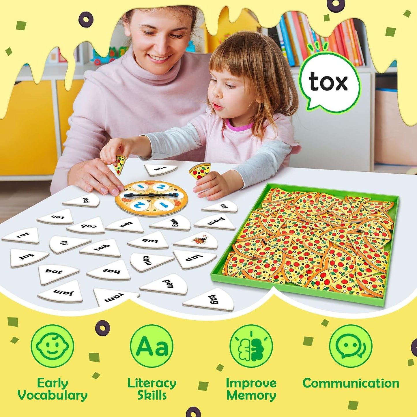 Blends & Digraphs Phonics Games for Kids, Learn to Read Phonics Flash Cards, Sight Words Word Games Spelling Reading Games, Speech Therapy Toys Kindergarten Preschool Learning Activities