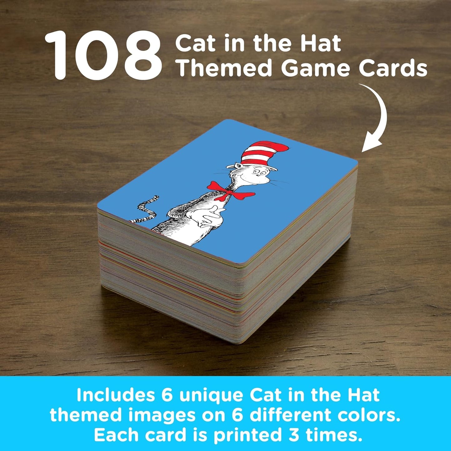 Aquarius Cat in The Hat Memory Master Card Game - Fun Family Party Game for Kids, Teens & Adults - Entertaining Game Night Gift - Officially Licensed Dr. Seuss Merchandise