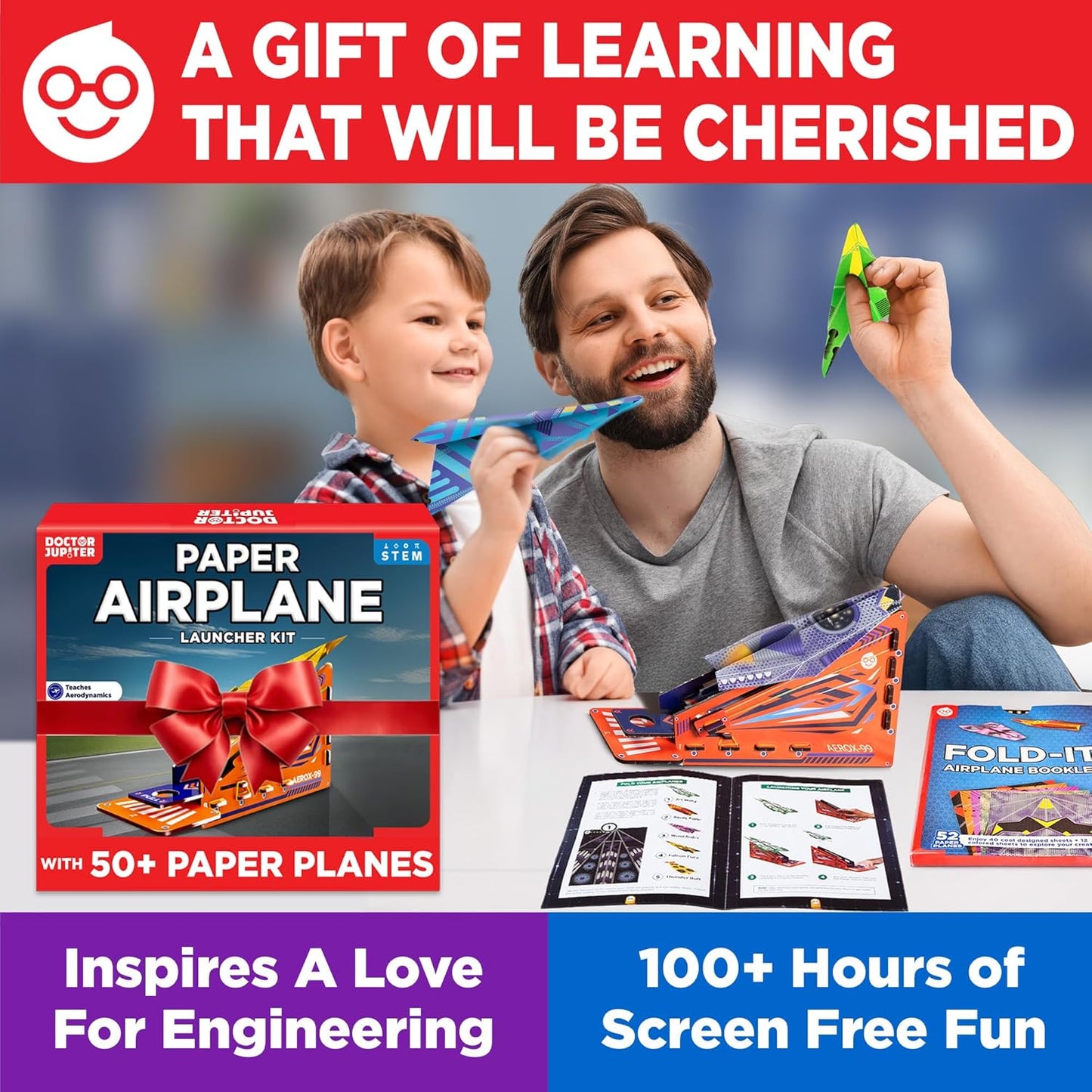 Doctor Jupiter My First Astronaut Kit, Solar System Project Kit for Kids, STEM Space Toys for 5-6-7-8-9-10 Year Old Boys & Girls | 4 in 1 Learning & Educational Toy
