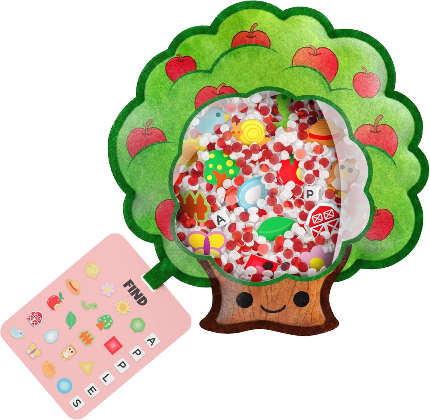 Vango BIZYBOO - The Original Seek & Find Plush - Hidden Object Search Problem Solving Educational Matching Game for Kids 2 and Up (Spike)