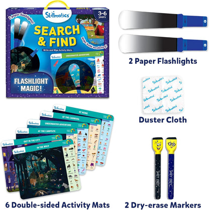 Skillmatics I Can Write PAW Patrol - Reusable Preschool Learning Activities, Educational Toy and Game, Back to School Supplies, Gifts for Students, Kids, Toddlers Ages 3, 4, 5, 6