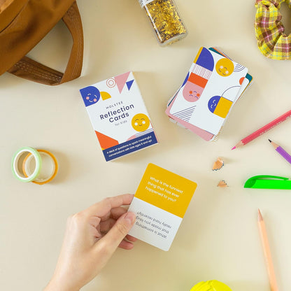 Kids Reflection Cards - A Deck of question Cards Designed for Kids to Engage Young Minds by Sharing Stories, expressing Feelings, and Revealing Hopes and Dreams.