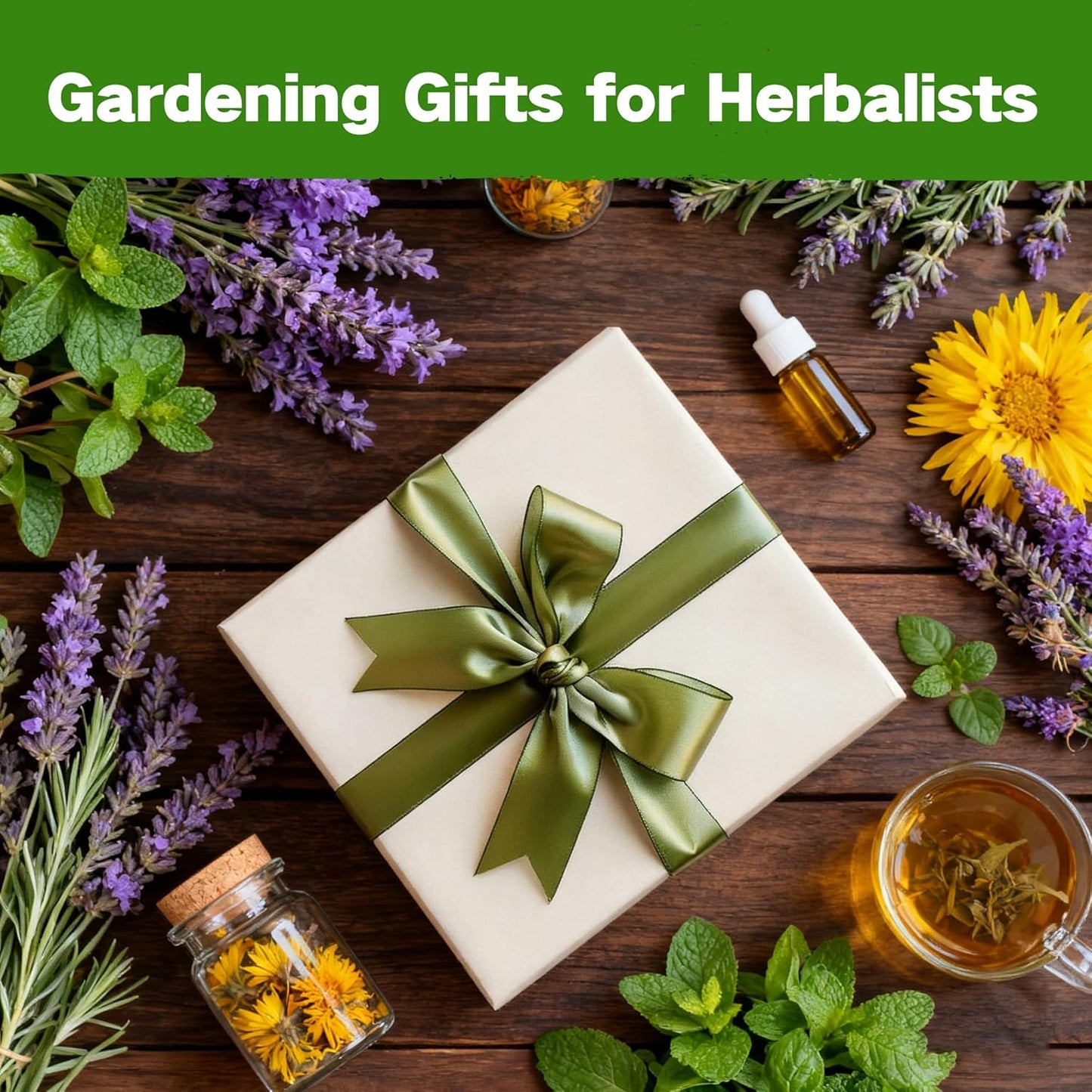 Lush&Dew Ancestral Apothecary Medicinal Tea Herb Seed Chest, 36,000+ Non-GMO Survival Seed Kit, Gardening Gifts for Women Men, 40 Types Heirloom Garden Seeds for Planting Herbs, Raised Bed Windowsill