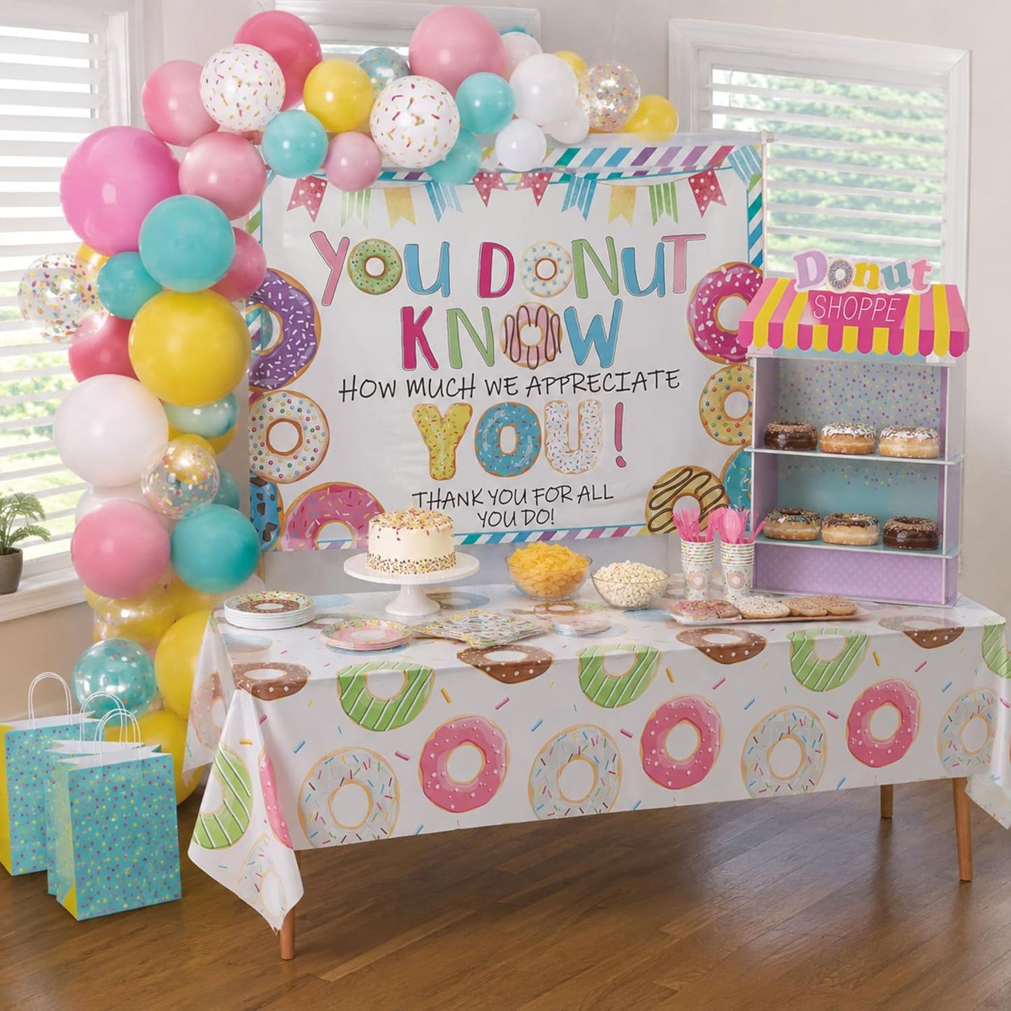 Blue Orchards Science Table Covers (Pack of 3) - 54"x108" XL - Science Birthday Party Decorations, Chemistry Party, Laboratory Theme Table Cloth
