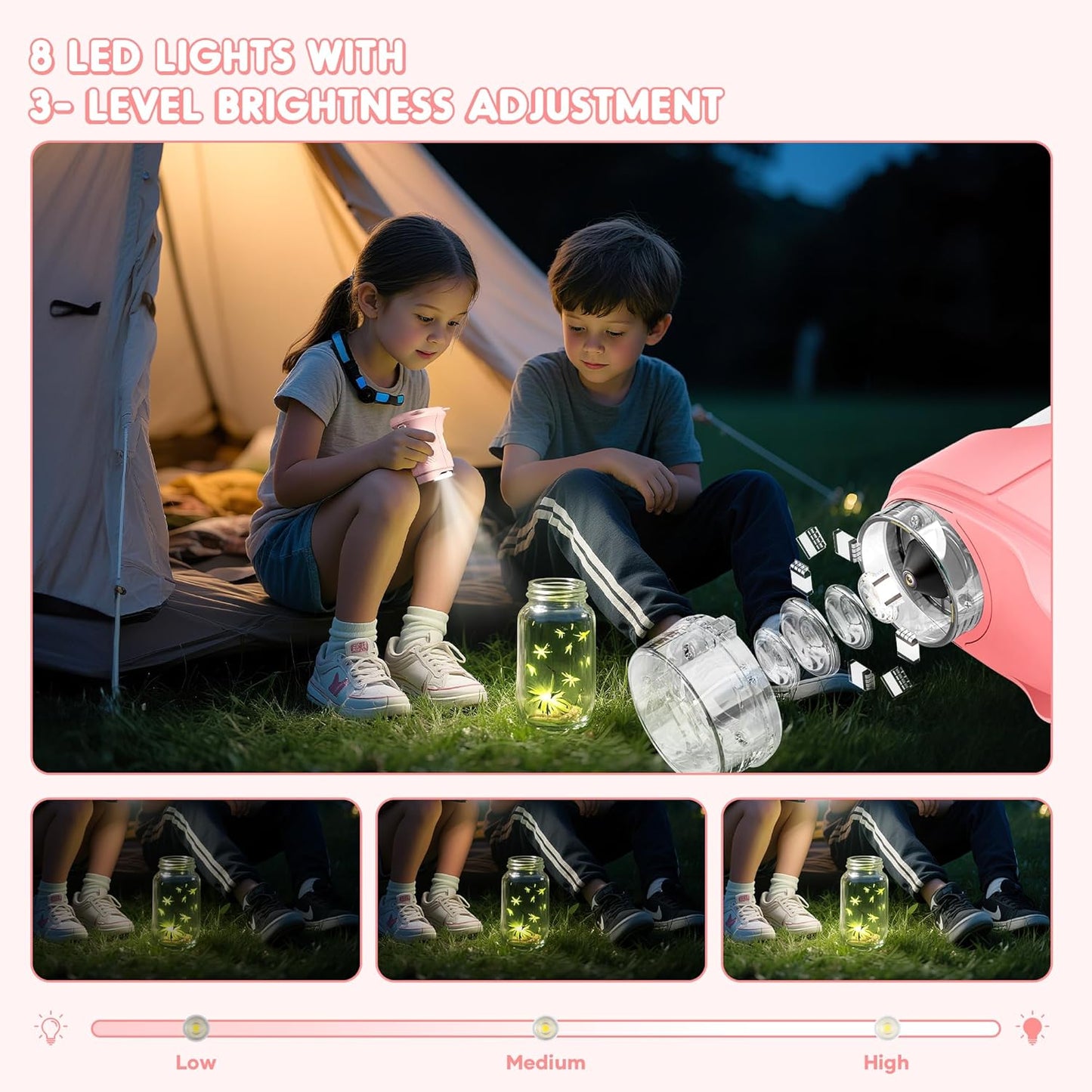 1000X Handheld Digital Microscope for Kids, Pocket Microscope with 2.0" IPS Screen, Portable STEM Science Toy for Ages 4-12, Educational Birthday Gift for Boys Girls, Outdoor Exploration Kit