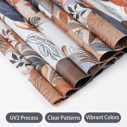 DKTIE Wooden Blinds Pattern Decorative Window Privacy Film, Sun Blocking Heat Control, Static Cling No Glue, with Installation Tools, Stained Glass Window Film (S531, 17.7" x 78.7")