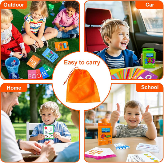 Number Flash Cards for Toddlers with 5 Dry Erase Pens, Numbers 0-25/30-100 Preschool Fun Learning Card, 36PCS Double Sides Counting Flashcards,Early Education Flashcards for Kids Ages 3+