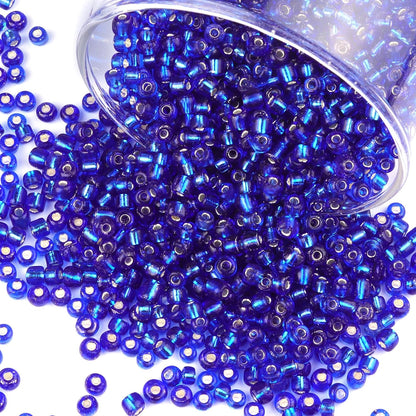 10100 Pcs Size 11/0 Glass Seed Beads, 2 mm Dark Green Small Mini Spacer Loose Pony Beads for Jewelry Making and DIY Crafts - Colors A