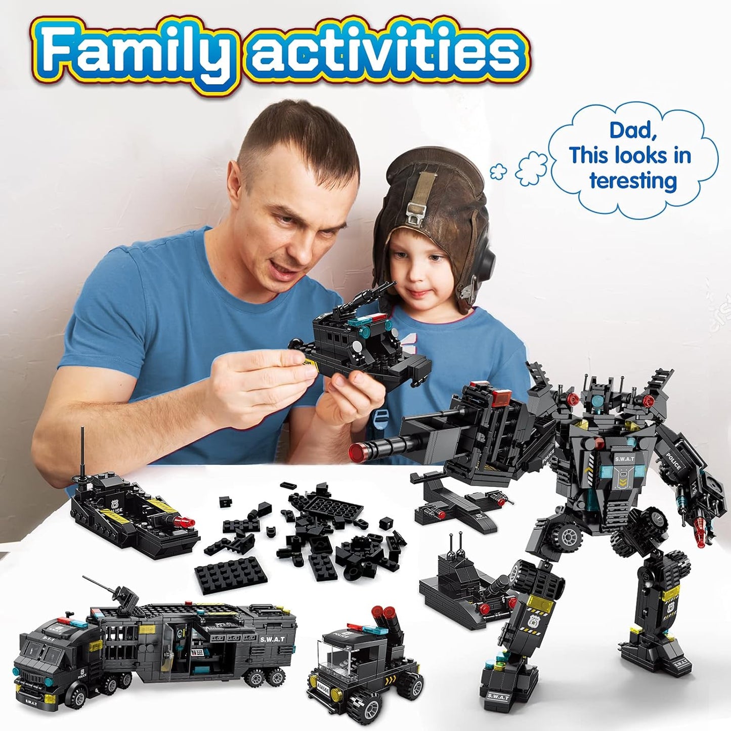 51-in-1 Robot Building Kit for Kids Stem Building Toys Erector Set for Boys 8-12 Engineering Stem Projects Construction Building Blocks Toys Gifts for Boys Kids Age 6 7 8 9 10 11 12 Year Old