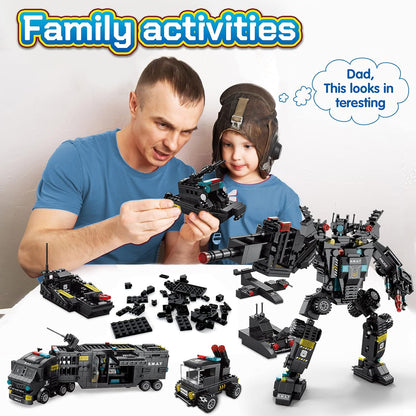 51-in-1 Robot Building Kit for Kids Stem Building Toys Erector Set for Boys 8-12 Engineering Stem Projects Construction Building Blocks Toys Gifts for Boys Kids Age 6 7 8 9 10 11 12 Year Old