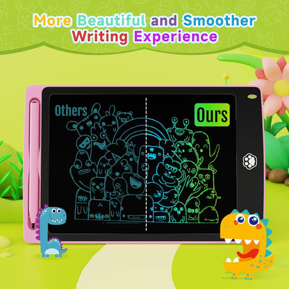 2 Pack LCD Writing Tablet, Electronic Drawing Writing Board, Erasable Drawing Doodle Board, Doodle Pad Toys for Kids Adults Learning & Education, 8.5IN(Blue+Pink)