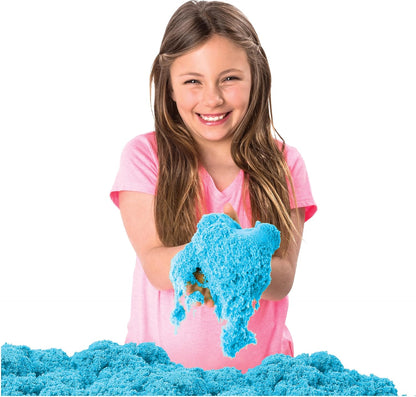 Kinetic Sand, Sandbox Playset with 1lb of Green and 3 Molds, for Ages 3 and up