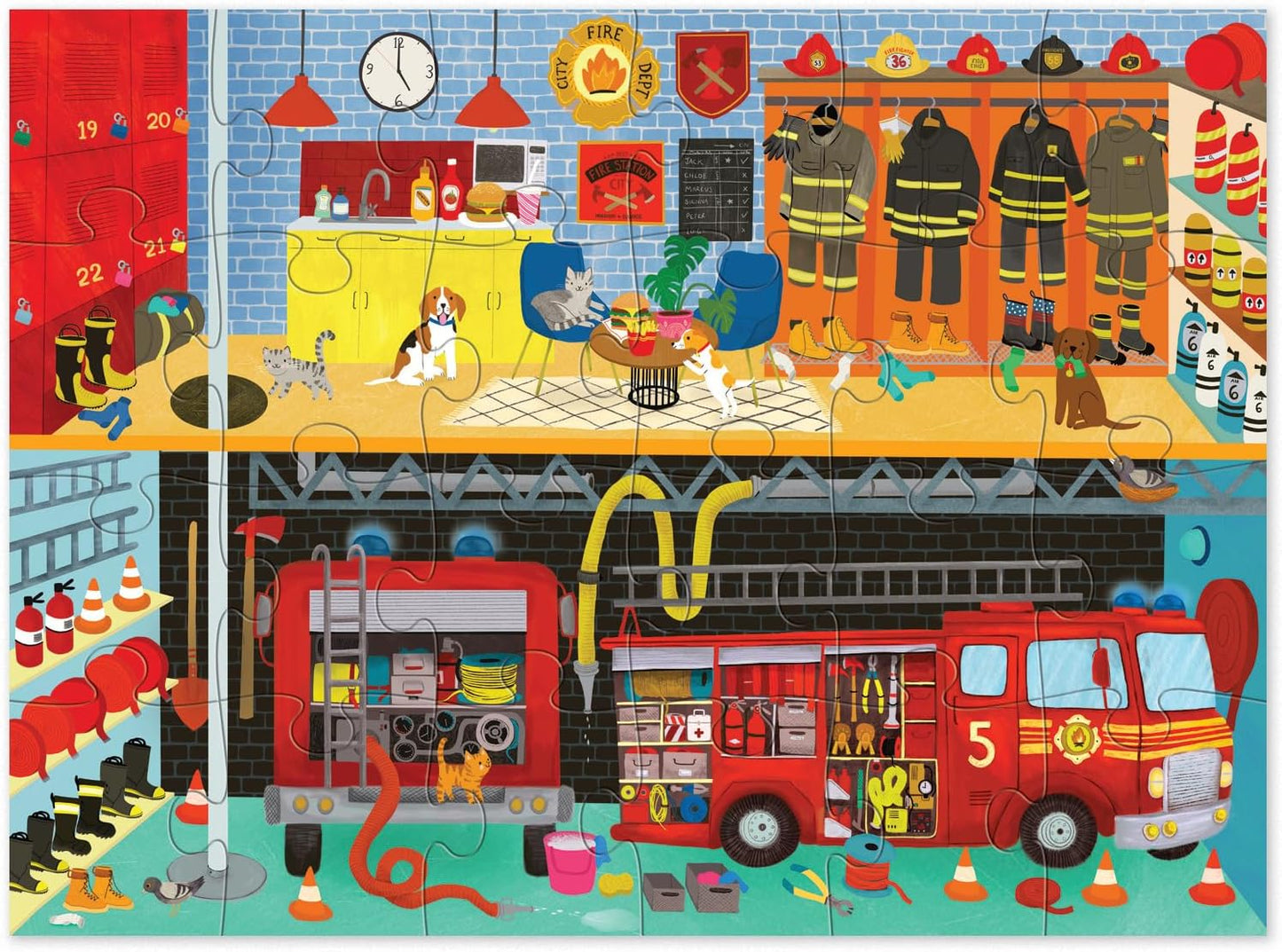 Crocodile Creek 24 Pc Puzzle/Fire House