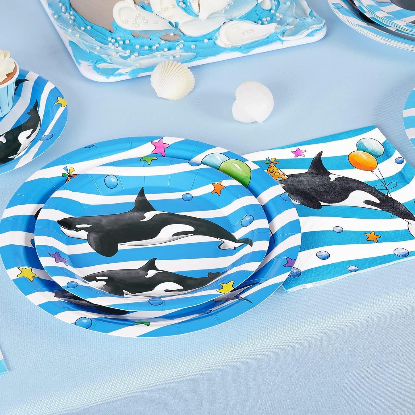 WERNNSAI Science Party Decorations - 48 Pcs Science Plates and Napkins Mad Scientist Birthday Decoration Chemistry Party Plates Set Little Scientist Labratory Favors Serves 16 Guests