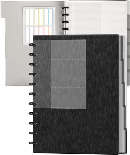Discbound Notebook Refills for 11 Discs Notebooks 8.6 in x 12 in Letter Size 120 Sheets Multi-Subject Project Lined Pages Customizable Removable Pages(100 GSM) Heavyweight Planing Paper
