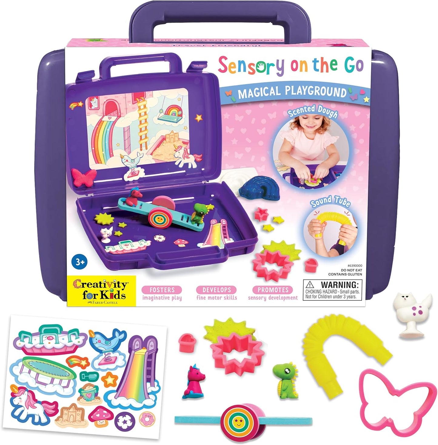 Creativity for Kids Sensory On The Go: Farmers Market - Preschool and Toddler Learning Sensory Kit, Sensory Bin Toddler Activities for Ages 3-5+