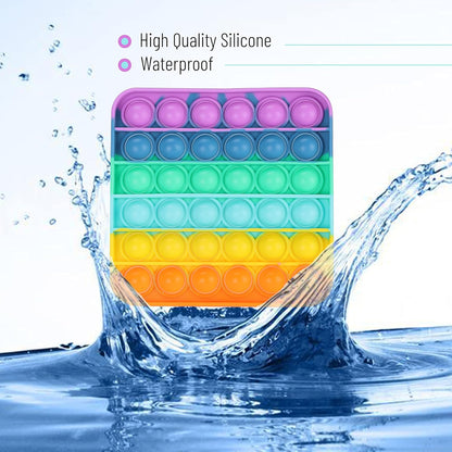 Mr. Pen- Pop Fidget Sensory Toys, Happy Bear Shape, Sensory Stress Relief Squeeze Toys for Kids & Adults, Silicone Bubble Popping Game for Anxiety, Fun