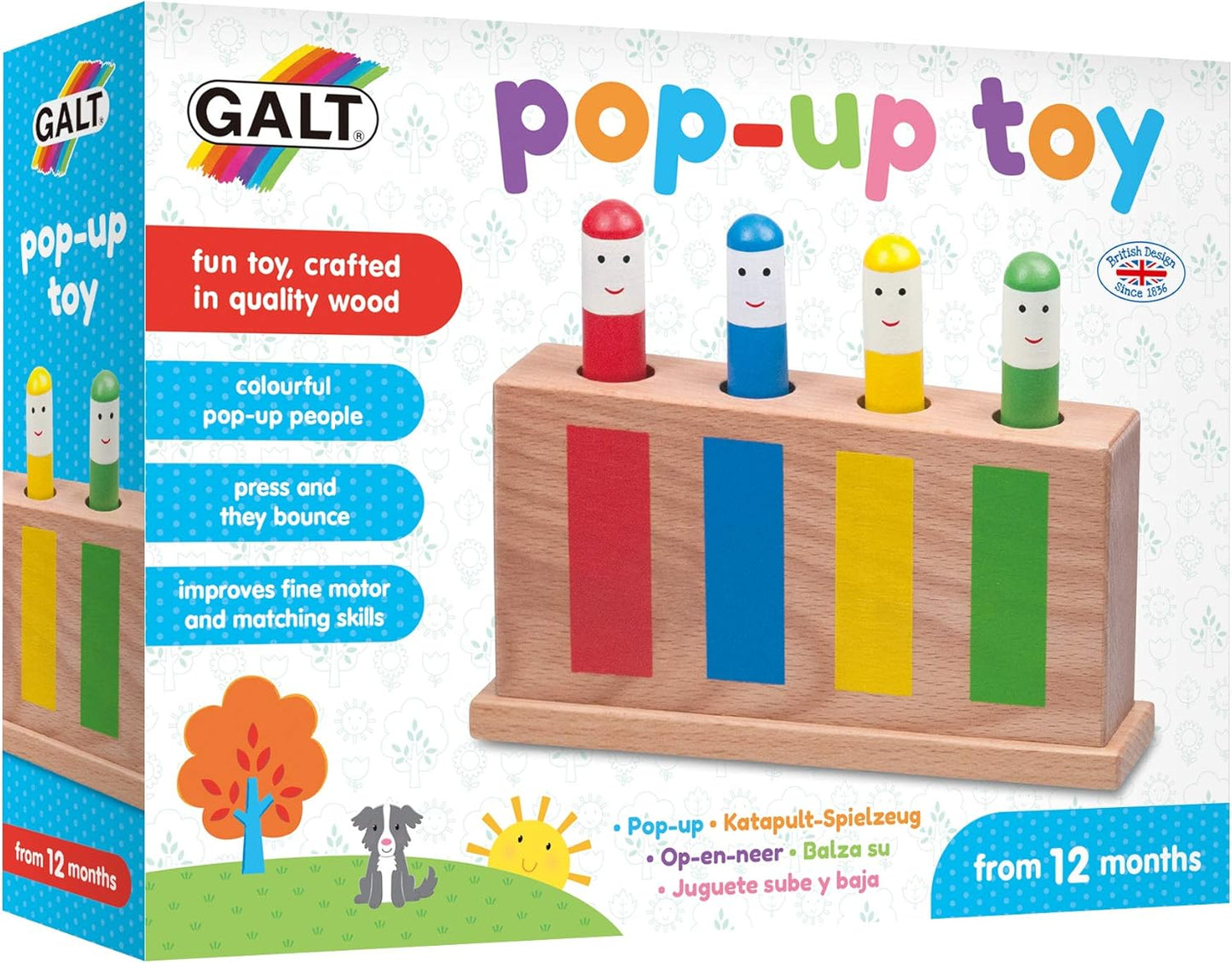 Galt Pop Up Toy, Multicolor