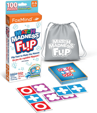FoxMind Match Madness Board Game, Visual Recognition Matching Board Game, Family Puzzle Game to Develop Kids Problem Solving Skills