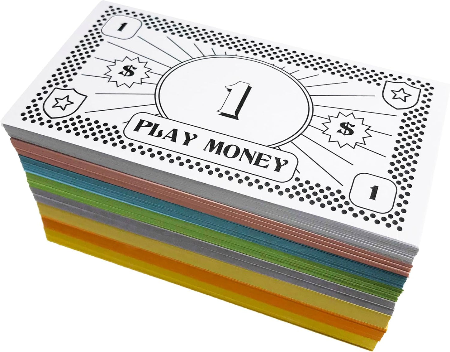 Opoly Play Money – 800Pcs Fake Currency for Board Games – 100 of Each Bill in 8 Denominations – $1, $5, $10, $20, $50, $100, $500, & $1000 - Paper Pretend Play Cashier