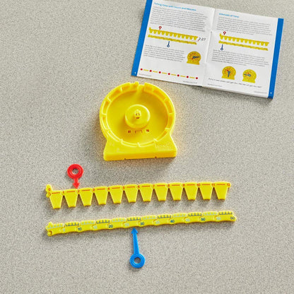 hand2mind NumberLine Clock, Telling Time Teaching Clock, Learn to Tell Time Clock, Analog Classroom Learning Clock, Teaching Time Math Manipulatives, Clocks for Kids Learning to Tell Time (Set of 6)