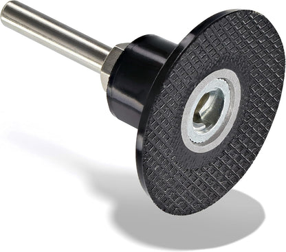 2 Inch Disc Pad Holder with ¼” Shank, Die Grinder Sanding Suitable for Roloc, Quick Change Medium Disc Attachments for Polishing, Sanding and Surface Preparation, – by Ram Pro