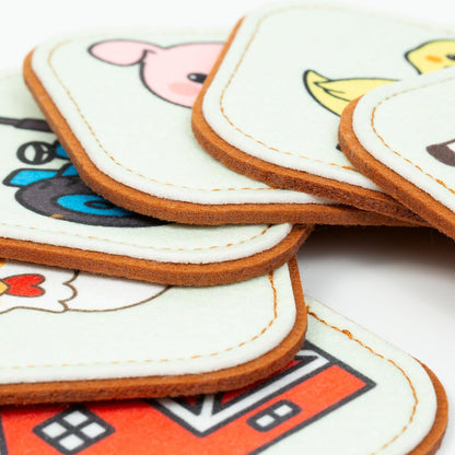 Felt Matching Game for Ages 2–4 – Soft and Safe for Ages 1+ – Montessori Memory Game – Sensory Flash Cards – Best Educational Gift for Ages 1–3 - Woodland Animal Theme