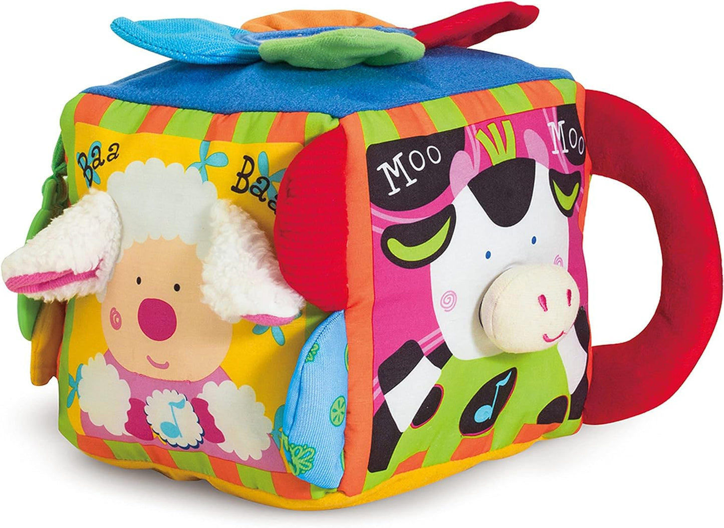 Melissa & Doug Pop Blocs Farm Animals Educational Baby Toy - 10 Linkable Pieces