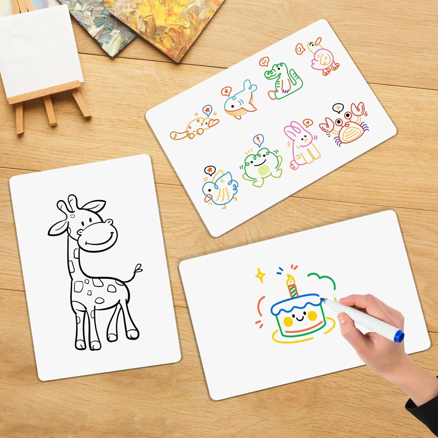 30 Packs Number Line Dry Erase Boards Cards, Double-Sided Writable & Erasable, 0-10 on One Side and 0-20 on the Other Side, Math Learning White Board Tool for Students, Classroom and Home (12” x 4”)