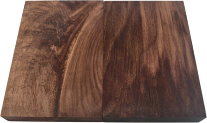 2PCS Unfinished Walnut Wood Blocks for DIY Crafting,Scroll Saw, Woodworking, Wood Carving,Burning,Laser Cutting,Engraving, CNC Cutting, Painting, Fretwork (5.9 x 1.96 x 0.78)