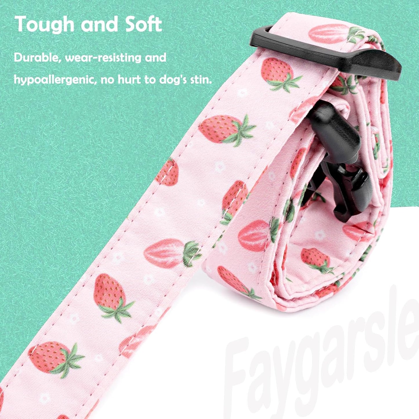 Faygarsle Dog Collar for Small Medium Large Dogs Colorful Puppy Collars for Female Dogs Toy Building Blocks Patterned Pet Collars for Summer Spring Wedding Puppy Girl Dog Collar M