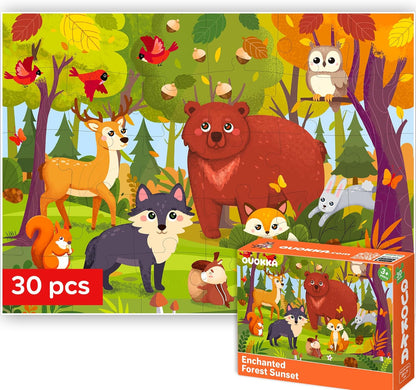 QUOKKA Puzzles for Kids Ages 3-5 - 30 Pieces Puzzles for Toddlers 2-4 - Sea World Learning Jigsaw Puzzles for Kids 4-6 Years Old - Educational Toys for Boy and Girl