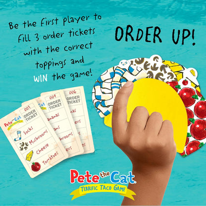 Briarpatch, Pete The Cat Terrific Taco Game, Based On Early Reader Books by James Dean, Preschool Learning for Children