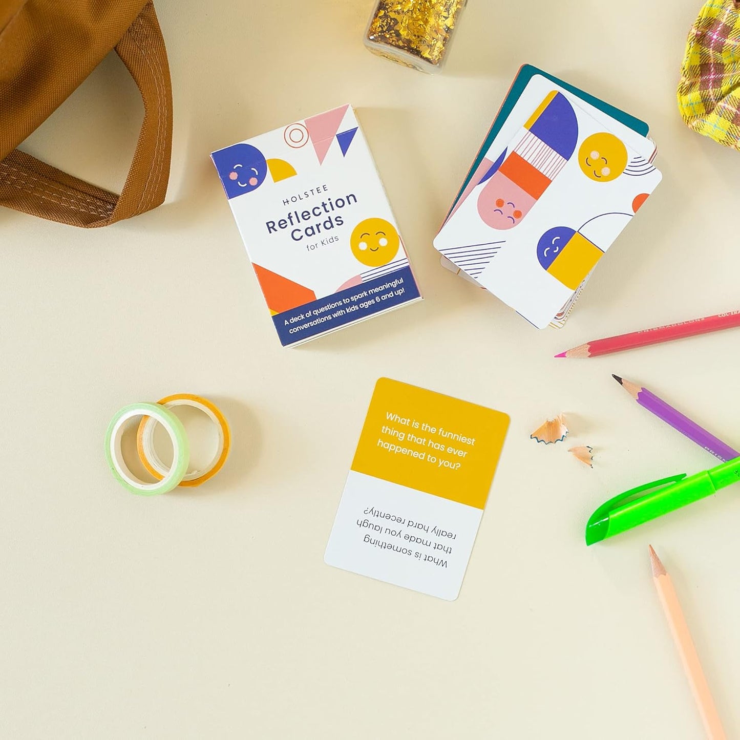 Kids Reflection Cards - A Deck of question Cards Designed for Kids to Engage Young Minds by Sharing Stories, expressing Feelings, and Revealing Hopes and Dreams.