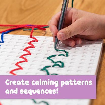 SPARK & WOW Calm Down Threading Boards | Set of 2 | Sensory Activity Board | Autism Toys for Play Therapy | ADHD Toys for Sensory Play