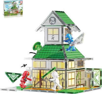 PicassoTiles 60pc Magnetic Tile Princess Castle Building Set with Double Sided Printed Tiles 2 Character Figures STEM Educational Toy Kit for Kids Pretend Play Montessori Learning Ages 3 to 8 PTQ04