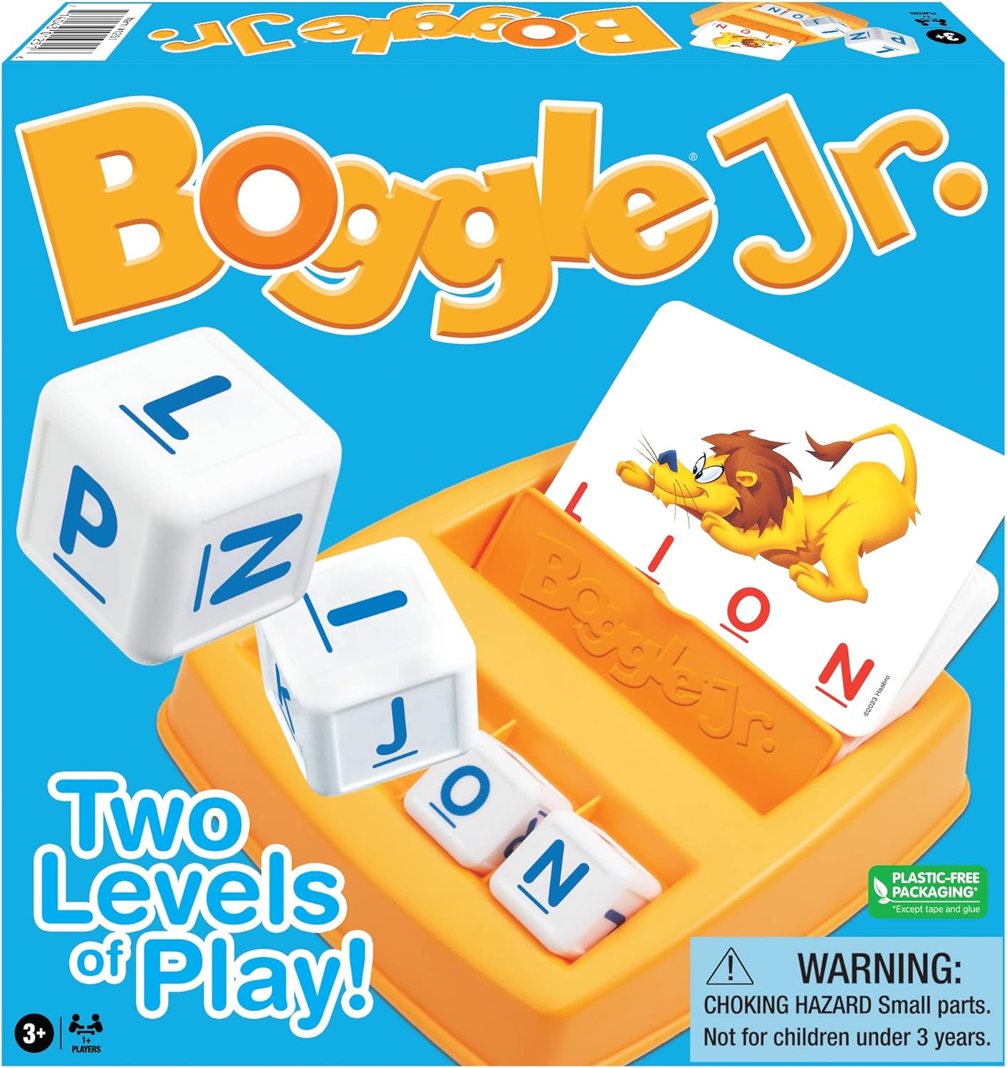 Winning Moves Boggle Jr - Original Grow-with-Me Alphabet Learning Game - Word and Picture Recognition Skills - Ages 3+ - Educational Development - Kids