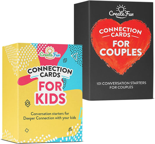 101 Conversation Cards for Kids - Family Question Games for Kids and Adults, Christmas Dinners, Game Nights, Holiday Gatherings & Gifts - Prompts for Confidence, Social Skills & Meaningful Connection