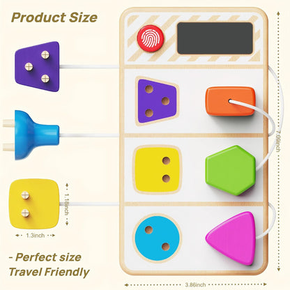 Montessori Toys for 1 Year Old, Baby Busy Board for Travel, Toddler Gifts
