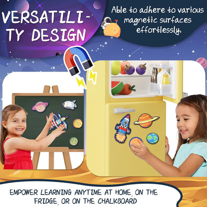 Marble Run for Kids, Vertical Magnetic Marble Maze Track with Doodle Board & Residue-Free Nano-Adhesive, STEM Explorers Brain Teaser Toy for Boys Girls Ages 3-12, Creative Thinking Games Gifts