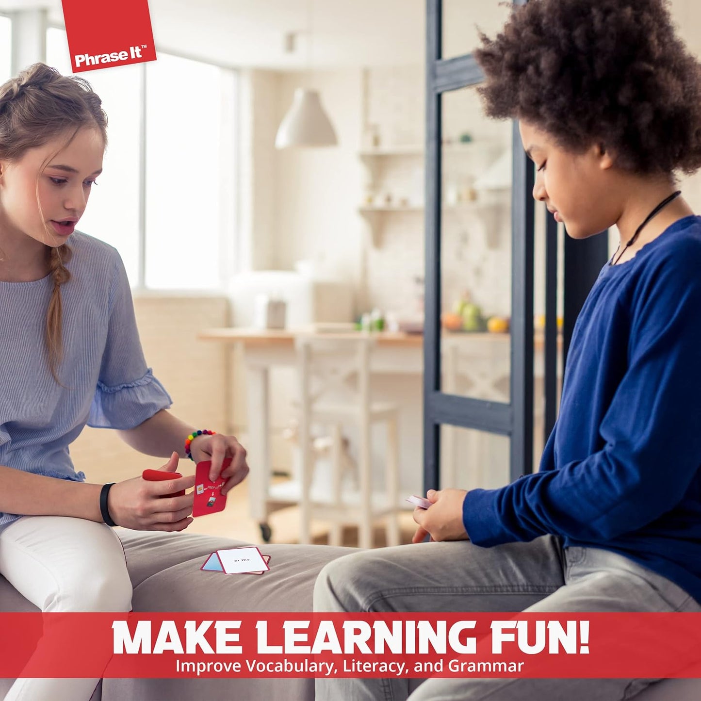 Prep It English Flash Cards Game for Learning Prepositions - Sight Words for Sentence Building and Reading Activities - Used for ESL Teaching - Montessori - Kindergarten - 1st and 2nd Grade