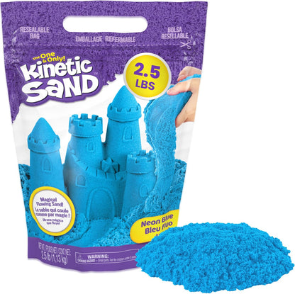 Kinetic Sand, 2.5lbs Purple Play Sand, Amazon Exclusive, Moldable Sensory Toys for Kids, Resealable Bag (Packaging May Vary), for Ages 3 and up