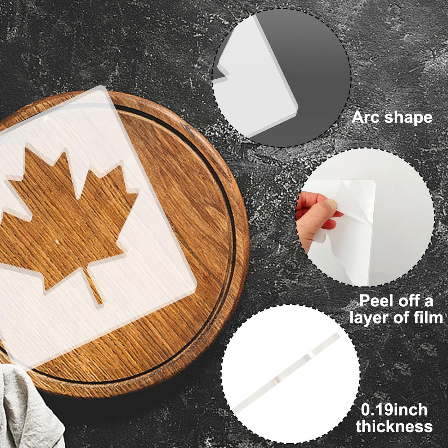 State of United States Router Templates, America Acrylic Router Inlay Template for Woodworking, Template Jig Woodworking Craft Tracing Guide Tool (State of Texas)