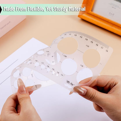 Mr. Pen Circle Templates - Large & Small Sizes, Circle Stencil & Ruler for Drafting & Drawing