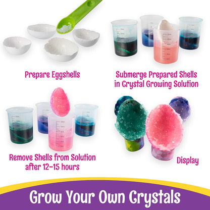 PAAS Eggsperiments Active Volcano Easter Egg Decorating Kit – Fun & Educational Kit with 8 Colorful Eruptions, Stickers, and Volcano Assembly Set
