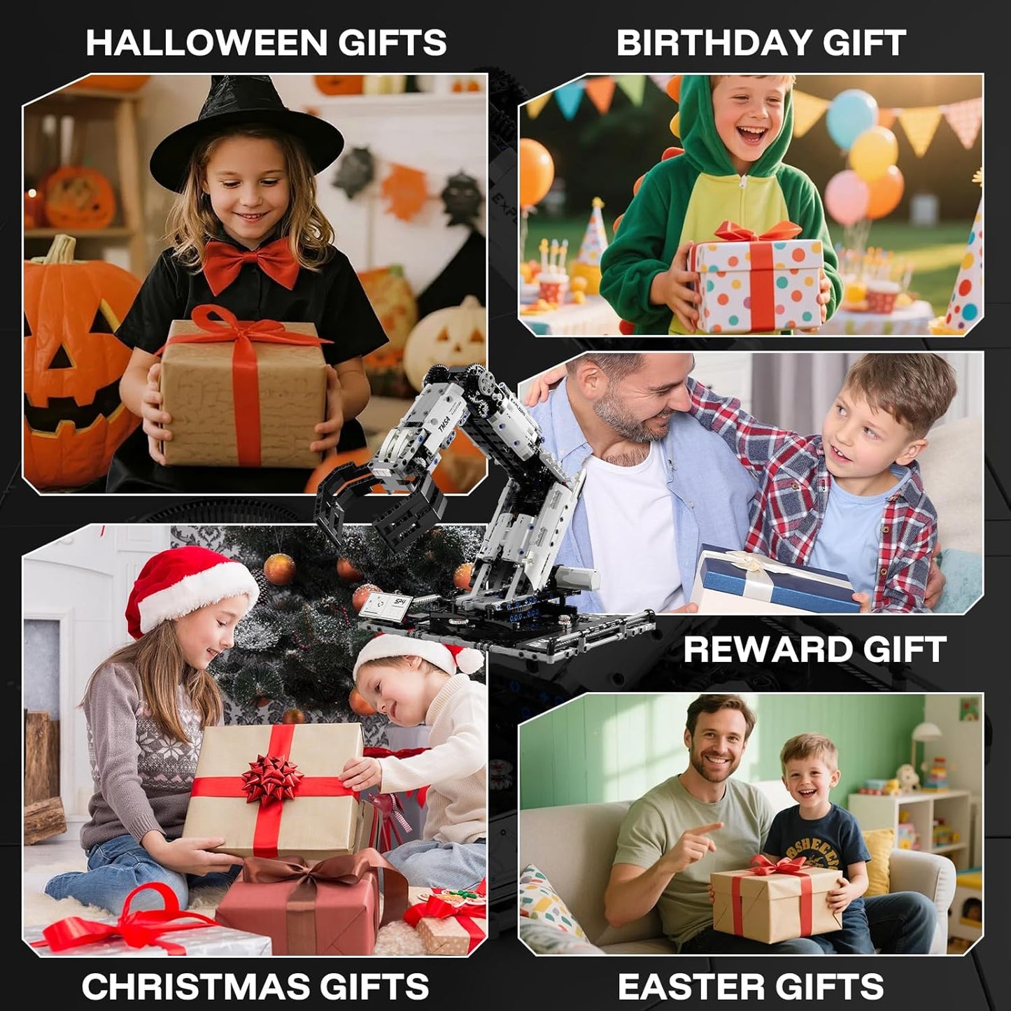 HPROMOT Building Toys STEM Robotics Arm Kits, 1029 PCS APP & Remote Control Robot Toys for Kids Ages 8-16, Engineering Technic Coding Robotic Kit, Educational Science Set Birthday Gift for Boys Girls