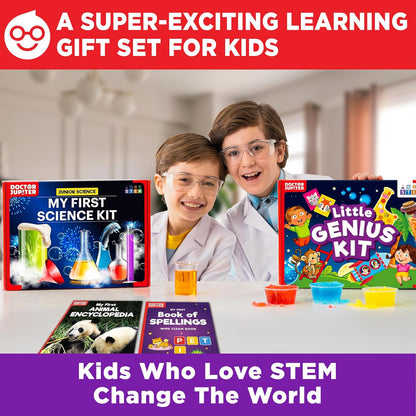 Doctor Jupiter Ultimate Science Kit, Chemistry Set for Kids Ages 8-9-10-11-12-13-14 | Birthday Gift Ideas for Boys & Girls 8+ Years Old | STEM Toy with 135+ Experiments | Learning & Educational Kits