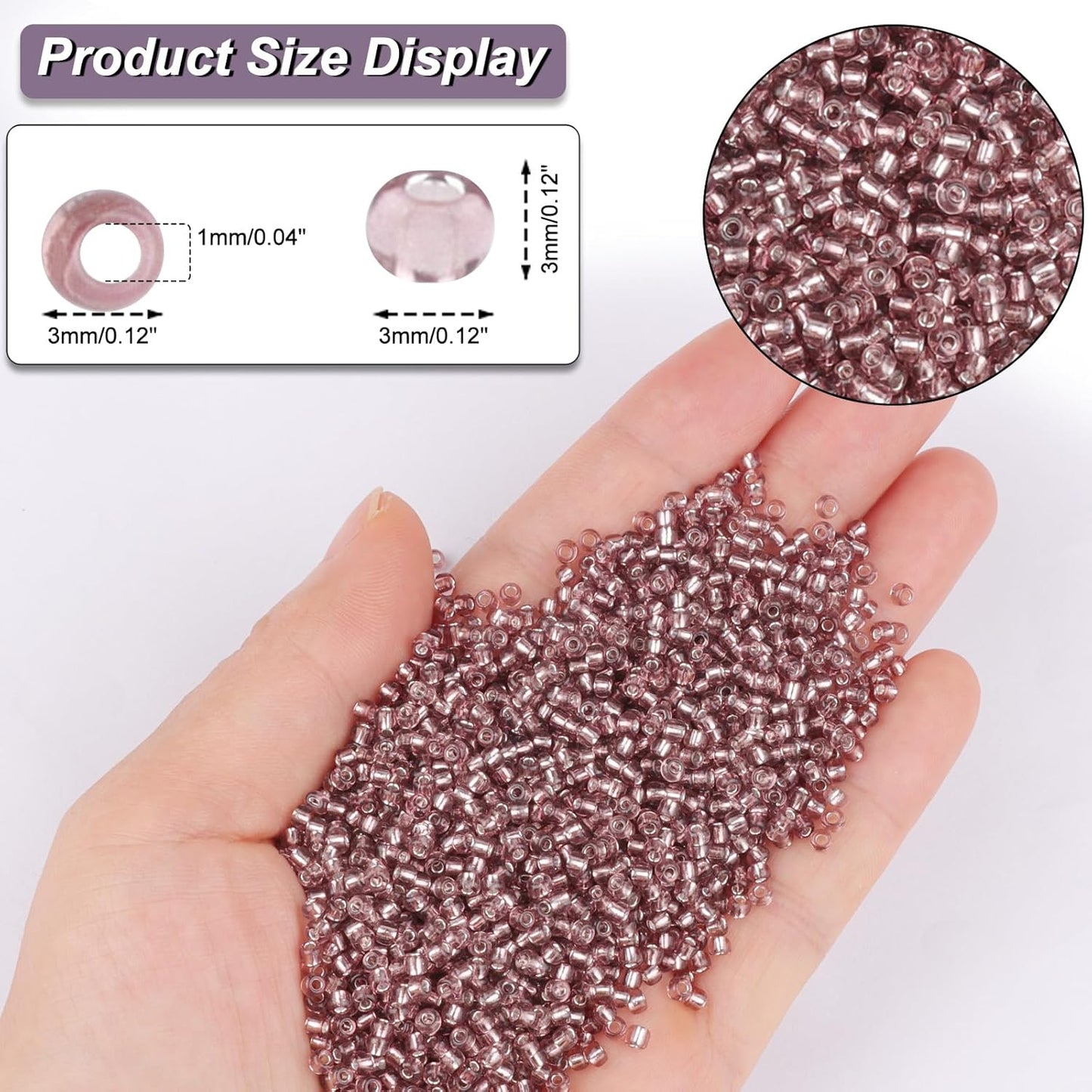 10100 Pcs Size 11/0 Glass Seed Beads, 2 mm Dark Green Small Mini Spacer Loose Pony Beads for Jewelry Making and DIY Crafts - Colors B