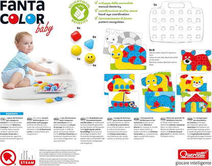 Quercetti Fantacolor Junior Mosaic Pegboard Set